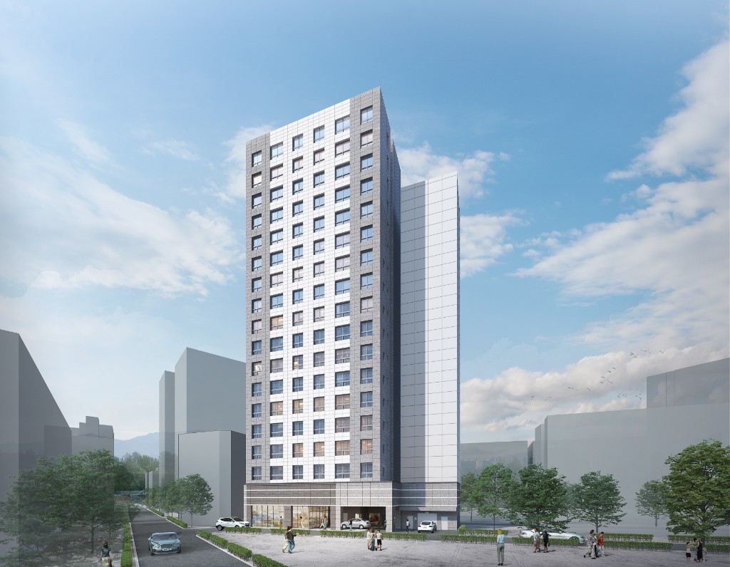 길동 413-21번지 오피스텔 건축 조감도